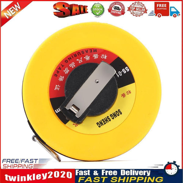Fiberglass Tape Measure Building Surveying Distance Measuring Meter (10m) Newly