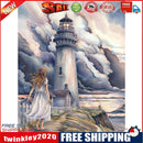 Lighthouse After Storm Oil Paint By Numbers Kits DIY Handpainted on Canvas