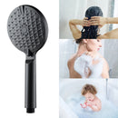Handheld Shower Head 3 Modes Pressurized Sprayer Nozzle Bathroom Tools (A)