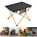 Large Aluminum Alloy Folding Table Portable Household Outdoor Desk (Orange)