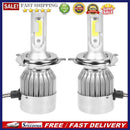 1Pair Universal 6500K 8000LM H4 LED COB Car Auto Headlight Head Lamp Bulbs