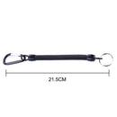 Retractable Spring Rope Camping Anti-lost Keychain Fishing Lanyard (Black) Newly