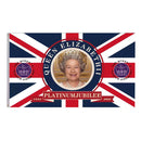 Elizabeth II Banner with Brass Grommets Street Patriotism Souvenir Printed Decor