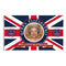 Elizabeth II Banner with Brass Grommets Street Patriotism Souvenir Printed Decor