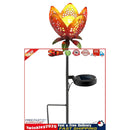 Flowers Solar Lights, Garden Stake Metal Art Lamp, Waterproof for Outdoor Newly