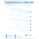 M2-HS01 SSD Heatsink Cooler Aluminum Alloy M.2 2280 Solid State Drive Radiator