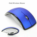 2.4Ghz Wireless Mouse Foldable Folding Optical Mice Receiver USB For Laptop F0Q1