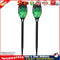 12LED Solar Flame Light Flickering Waterproof Garden Landscape Lamp (2pcs) Newly