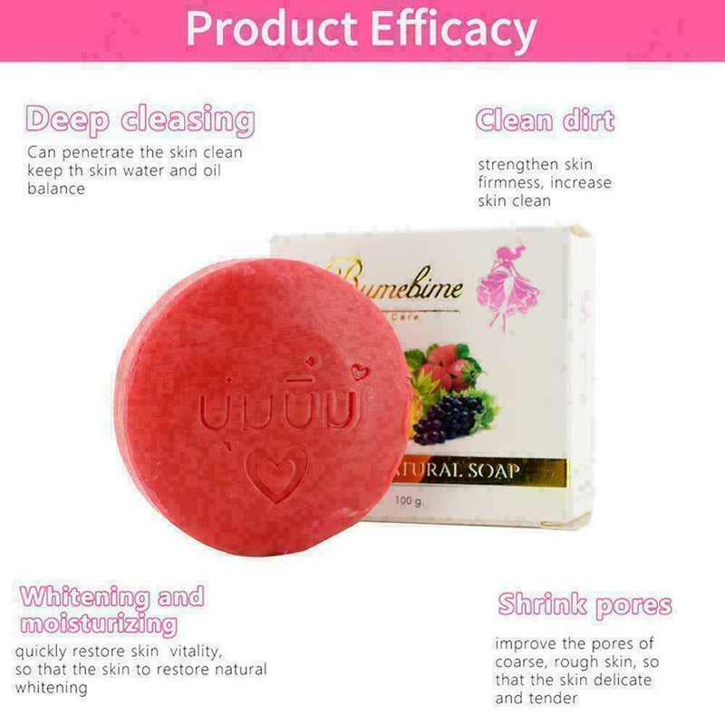 100g Fruit Handmade Soap Whitening Moisturizing Exfoliating S4C2 R1H5 Bar I1V0