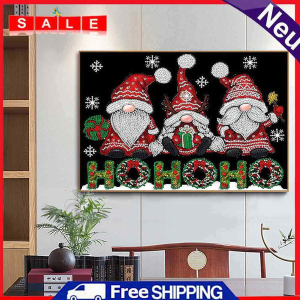 DIY Diamond Painting Partially Specially Shaped Drill Christmas Dwarf Wall Decor