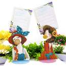 2pcs Diamond Painting Note Holder Valentine Day Gift Card Table Stand Desk Cl