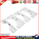 4pcs T-Shirt Alignment Ruler Guide Fabric DIY Chart Sewing Measuring Ruler Newly