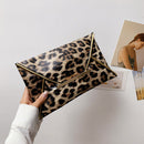 Women PU Leather Large Day Clutches Ladies Casual Printing Handbags Envelope Bag