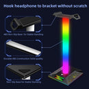 RGB Headphone Stand Dual USB Port Touch Control Desk Gaming Headset Holder Newly