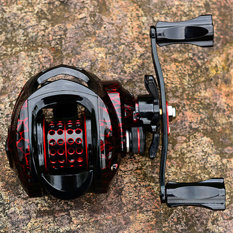 Brass Baitcasting Reel 10kg Max Drag 7.2: 1 Gear Ratio Saltwater Fishing Wheel