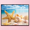 11CT Sea Star Counted Embroidery DIY Full Cross Stitch Cotton Thread Wall Kits