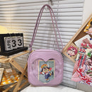 Women Fashion Transparent Solid Color Shoulder Bags Casual Small Leather Purse