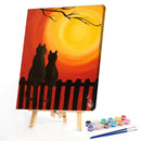 DIY Canvas Paint By Numbers Set Oil Hand Painted Scenery Drawing Kit Home Cra