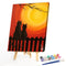 DIY Canvas Paint By Numbers Set Oil Hand Painted Scenery Drawing Kit Home Cra