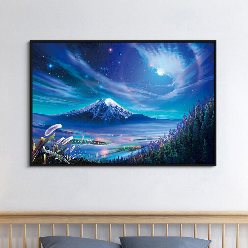 Night Landscape 50x40cm Oil Paint By Numbers Picture DIY Painting