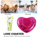Inflatable Mug Holder Love Heart Drink Holder Swimming Pool Swimmer Bath