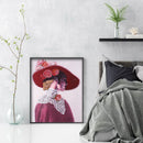 Special Shaped 5D Lady with Bowler Hat Kit DIY Diamond Painting (Y146) Newly