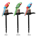 LED Solar Lights Parrot Waterproof Lawn Stakes Lamps Garden Decor (Red)