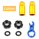 Road Bicycle Valve Nut Set Aluminum Alloy Bike Inner Tube Valve Replacement Kit