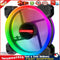COOLMOON 12cm RGB Small 6 Pin Quiet Desktop PC Case Cooling Fan (1 Fan) Newly