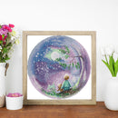 #A Look Up Moon Partial Cross Stitch 14CT DIY Printed Embroidery Kits Home Decor