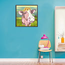5D DIY Diamond Painting Cattle Full Round Drill Mosaic Rhinestone Picture Decor
