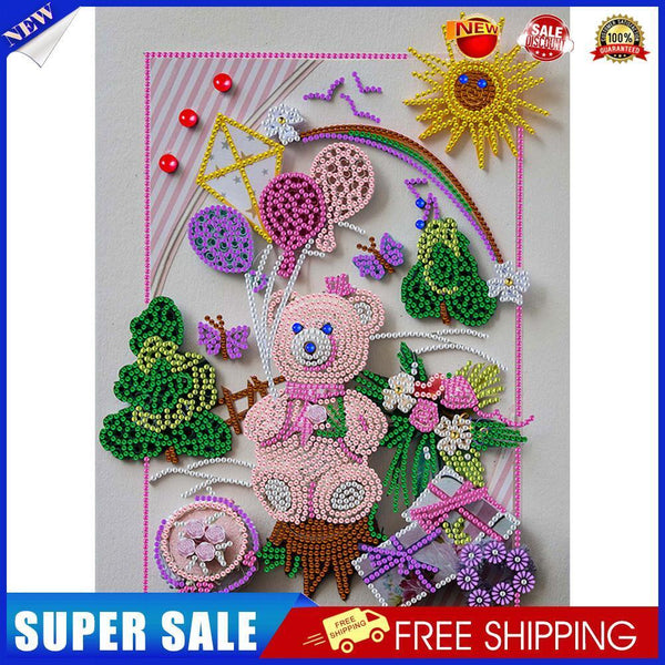 Diamond Painting Kit 5D Special Shaped Cute Bear Rhinestone Pictures (Y213)