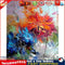 Frameless Oil Paint By Numbers Flower DIY Canvas Picture Craft for Home Newly