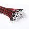 50pcs DC 12V 5mm Car Decor Blue Light LED Long Bright Lamp Bulbs with Wire