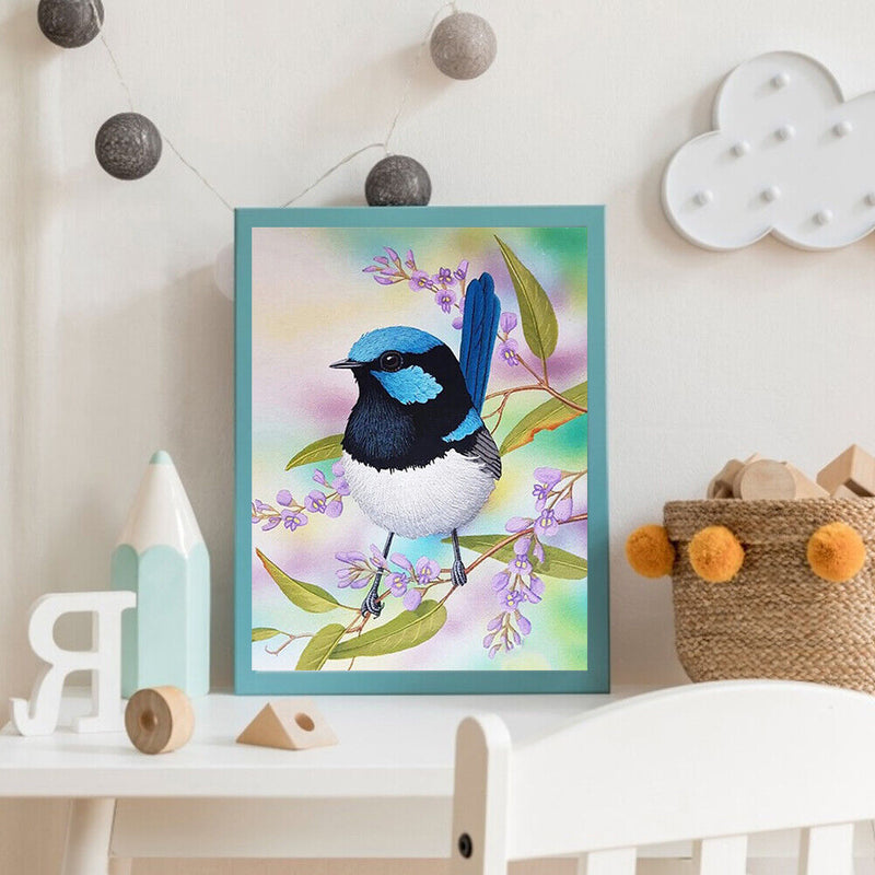 Bird on Branch Oil Paint By Numbers Kit DIY Acrylic Painting on Canvas Draw