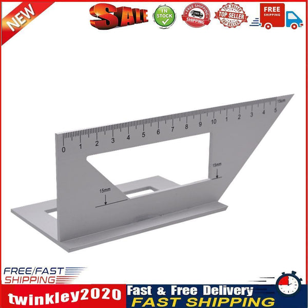 45/90 Degree Gauge Right Angle Ruler Measuring Woodworking Tool Protractor Newly