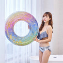 Inflatable Swimming Sequins Rings Float Water Pool Party Swim Circle (90) Newly