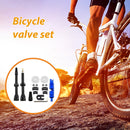 Bike Tubeless Presta Valve Set Bike CNC Machined Anodized Tool (60mm Black)