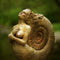 Ammonite Woman Ancient Spirit Mini Statue Desktop Decor Ornament S1J5