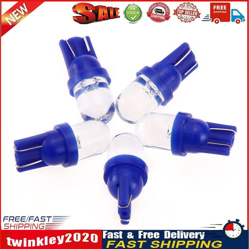 5x T10 194 W5W Blue LED Car Motorcycle Dome Instrument Lights Bulbs Lamps Newly