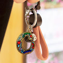 DIY Key Chain Diamond Painting Letters Women Bag Keyring Pendant Gift (C) Newly