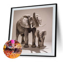 5D DIY Full Drill Diamond Painting Elephant Cross Stitch Mosaic Craft Kits De