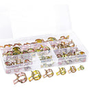 60pcs Auto Water Oil Pipe Hose Clamp Corrosion Resistant Fastener Assortmen