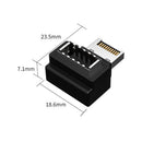Motherboard Type E to Type C/USB Adapter Desktop Computer PC Connector Converter