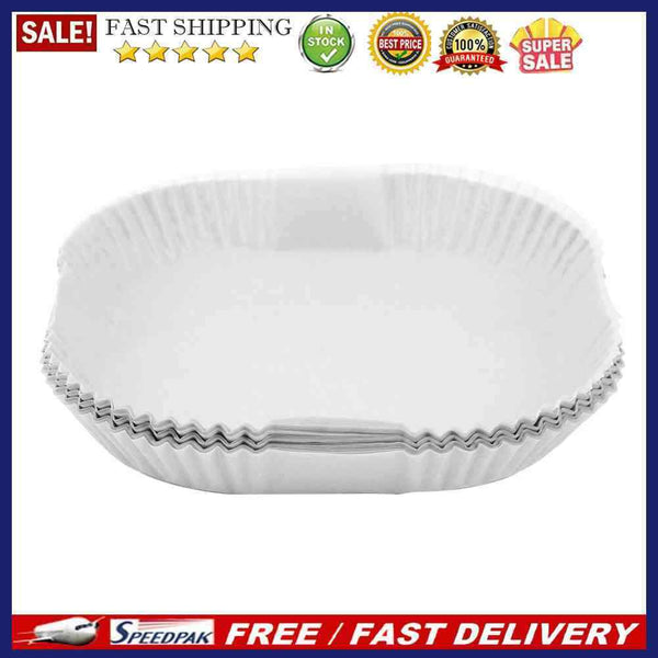 50x Air Fryer Parchment Liners Non-Stick Kitchen Baking Silicone Oil Paper Ma