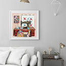 5D DIY Full Drill Diamond Painting Sewing Machine Embroidery Mosaic Needlew