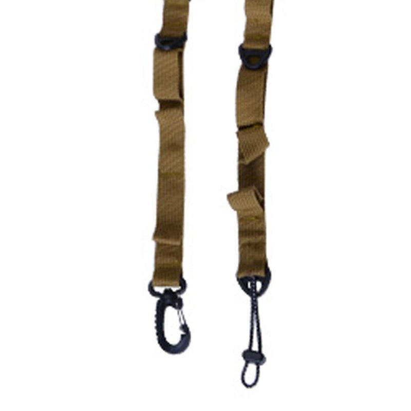 2pcPolyester Camping Shoulder Strap Multiple Metal Hanging Loop DesignKhaki