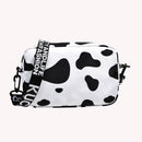 Women Fashion Nylon Square Handbag Female Casual Cow Pattern Small Messenger Bag