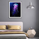 DIY Jellyfish Mosaic Full Round Diamond Drawing Handmade Rhinestone Craft G