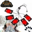 5 in1 USB Thermal Heated Pad Electric Vest Heat Warm Jacket Warmer Body
